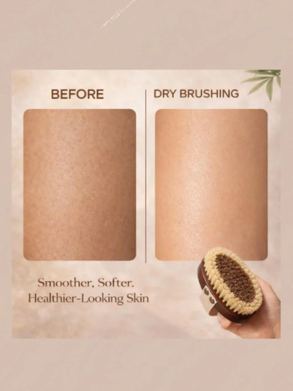 Natural Copper Dry Body Brush